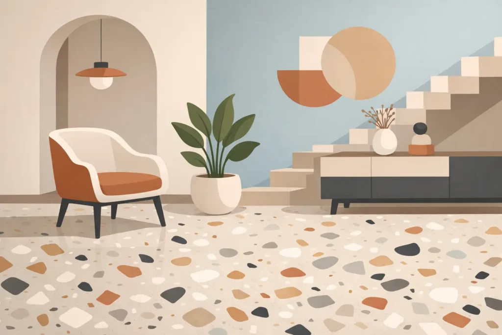 Terrazzo Resin Overlay for Modern Interiors