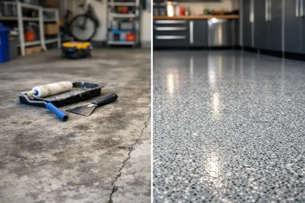 Essex Garage Floor Transformation Example