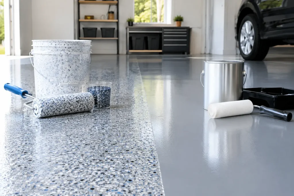 Garage Coating Versus Floor Paint: Which Wins?