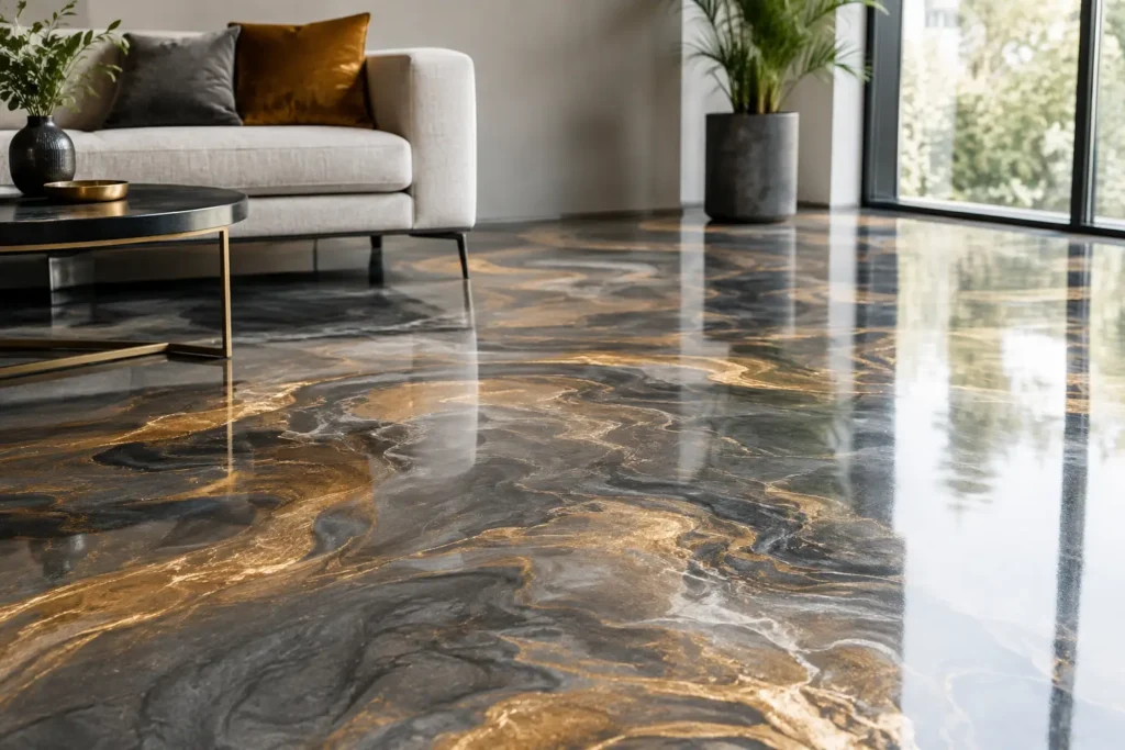 Metallic Epoxy Guide for Statement Interiors