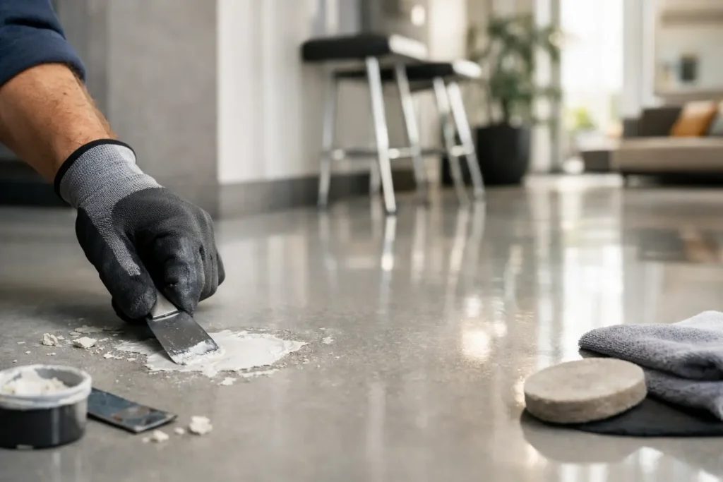 Repairing Chipped Resin Floors Without Spoiling Style