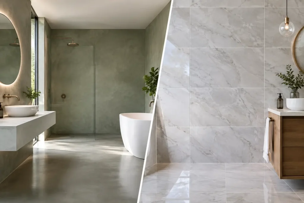 Resin Walls vs Tiles for Modern Interiors